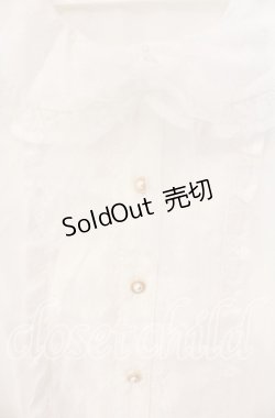画像2: axes femme kawaii / レーシー姫袖ブラウス M シロ O-25-08-23-090-AX-BL-OW-OS