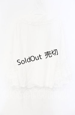 画像4: axes femme kawaii / レーシー姫袖ブラウス M シロ O-25-08-23-090-AX-BL-OW-OS