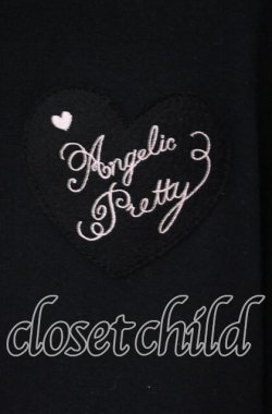 画像2: Angelic Pretty / ハートワッペンBunnyパーカー  クロ O-25-08-23-093-AP-TO-OW-OS