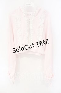 Ank Rouge / フリフリレースショートパーカー M ピンク O-25-08-23-094-CA-TO-OW-OS