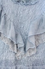 画像2: axes femme NOSTALGIE / ミスティローズ柄ワンピース F 公式展開色：紺 O-25-08-23-102-AX-OP-OW-ZT351 (2)
