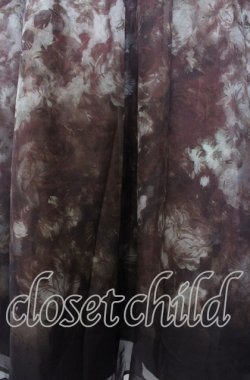 画像3: axes femme NOSTALGIE / ミスティローズ柄ワンピース F 公式展開色：ワイン O-25-08-23-104-AX-OP-OW-OS