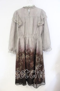 画像4: axes femme NOSTALGIE / ミスティローズ柄ワンピース F 公式展開色：ワイン O-25-08-23-104-AX-OP-OW-OS