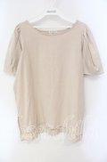 axes femme / レース襟set Tシャツ M ベージュ O-25-08-23-106-AX-TS-OW-OS