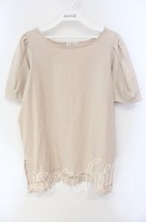 axes femme / レース襟set Tシャツ M ベージュ O-25-08-23-106-AX-TS-OW-OS