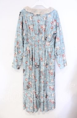 画像3: axes femme / 音楽と薔薇柄ドレス風ワンピース F グリーン O-25-08-23-108-AX-OP-OW-OS