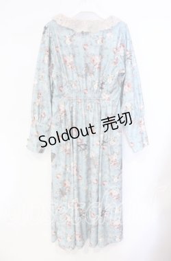 画像3: axes femme / 音楽と薔薇柄ドレス風ワンピース F グリーン O-25-08-23-108-AX-OP-OW-OS