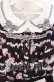 画像2: LIZ LISA / Creamy Berry柄ワンピース 3 クロ O-25-08-23-110-LO-OP-OW-OS (2)