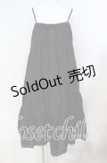 Ph Blue / タック使いキャミワンピース  クロ O-25-08-23-011-LO-OP-OW-ZI