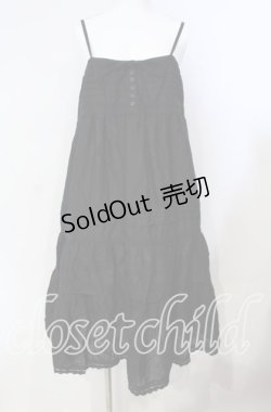 画像1: Ph Blue / タック使いキャミワンピース  クロ O-25-08-23-011-LO-OP-OW-ZI