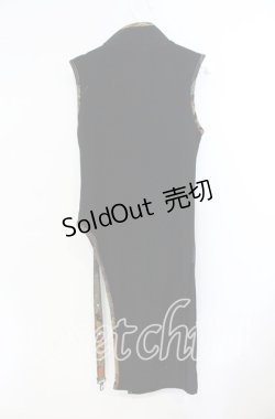 画像3: Qutie Frash / ちりめん切替龍プリントノースリーブトップス  ブラック O-25-08-23-020-QU-TO-OW-OS