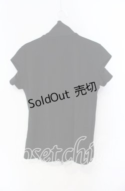 画像3: Qutie Frash / ZIPデザインショートスリーブトップス  ブラック×パープル O-25-08-23-022-QU-TO-OW-OS