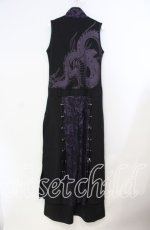 画像3: Qutie Frash / ドラゴンジャガード切替オールインワン  ブラック×パープル O-25-08-23-024-QU-OP-OW-ZT076 (3)