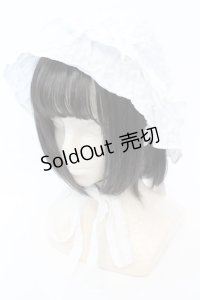 merry jenny / ribbonフリルハット F シロ O-25-08-25-036-LO-AC-OW-OS