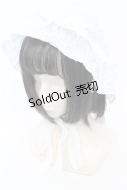 画像1: merry jenny / ribbonフリルハット F シロ O-25-08-25-036-LO-AC-OW-OS