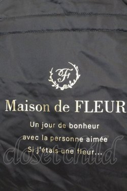 画像2: Maison de FLEUR / ダブルリボントートバッグ  クロ O-25-08-25-003-LO-BG-IG-OS
