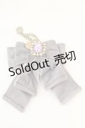 Maison de FLEUR / ベルベットリボンビジューチャーム  ラベンダー O-25-08-25-004-LO-ZA-IG-OS