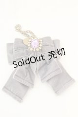 Maison de FLEUR / ベルベットリボンビジューチャーム  ラベンダー O-25-08-25-004-LO-ZA-IG-OS