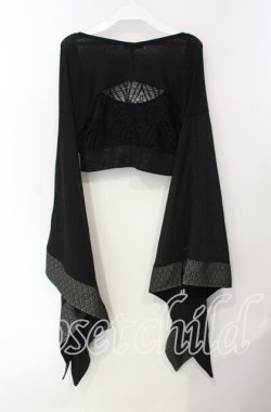 画像2: Qutie Frash / バックメッシュショートトップス  ブラック O-25-08-25-1034-QU-TO-IG-OS