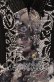 画像2: Qutie Frash / サイドレースアップショートカーデ  ブラック×ホワイト O-25-08-25-1037-QU-JA-IG-OS (2)