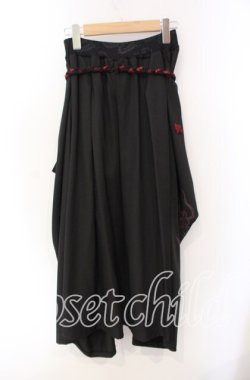 画像3: Qutie Frash / チャイナボタンロングスカート  ブラック×レッド O-25-08-25-1041-QU-SK-IG-OS