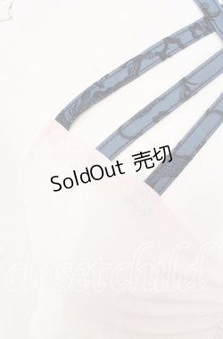 画像2: Qutie Frash / クロスキャミ  ホワイト×ブルー O-25-08-25-1004-QU-TO-IG-OS