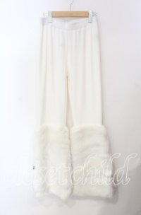 Qutie Frash / アメＱ×KIST札幌限定 ファーパンツ  ホワイト O-25-08-25-1045-QU-PA-IG-ZT031