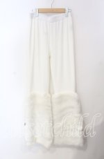 画像1: Qutie Frash / アメＱ×KIST札幌限定 ファーパンツ  ホワイト O-25-08-25-1045-QU-PA-IG-ZT031 (1)