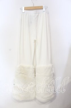 画像2: Qutie Frash / アメＱ×KIST札幌限定 ファーパンツ  ホワイト O-25-08-25-1045-QU-PA-IG-OS
