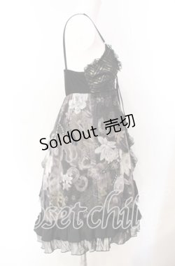 画像3: Qutie Frash / 和柄ベビードールワンピース  ブラック O-25-08-25-1001-QU-OP-IG-OS