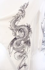 画像2: Qutie Frash / 肩あきチャイナチュニック  ホワイト×パープル O-25-08-25-1010-QU-CO-IG-OS (2)