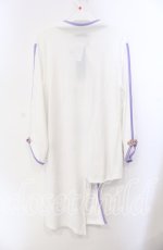 画像3: Qutie Frash / ３店舗限定チャイナカットソー  ホワイト×パープル O-25-08-25-1011-QU-TO-IG-ZI (3)