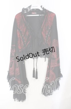 画像1: Qutie Frash / はしごレースDSボレロ  レッド×ブラック O-25-08-25-1012-QU-TO-IG-OS