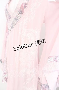 画像2: Qutie Frash / 2店舗限定カラー着物カーデ  ピンク O-25-08-25-1018-QU-JA-IG-OS