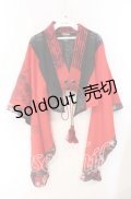 Qutie Frash / メッシュ切り替えショートボレロ  レッド O-25-08-25-1021-QU-TO-IG-OS