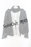 Qutie Frash / ナポレオンジャケット  ブラック×シルバー O-25-08-25-1022-QU-BL-IG-OS