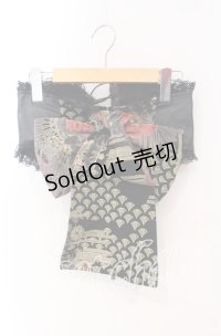 Qutie Frash / ちりめんリボン帯コルセット  ブラック×オレンジ O-25-08-25-1027-QU-TO-IG-OS