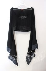 画像1: Qutie Frash / バックメッシュショートトップス  ブラック O-25-08-25-1028-QU-TO-IG-ZI (1)