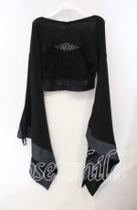 画像2: Qutie Frash / バックメッシュショートトップス  ブラック O-25-08-25-1028-QU-TO-IG-ZI (2)