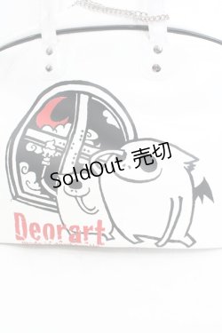画像2: Deorart / エナメルバッグ  ホワイト×ブラック O-25-08-25-001-PU-BG-IG-ZT-K026