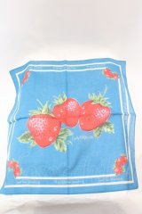 Emily Temple cute / フレッシュストロベリーバンダナ  ブルー O-25-08-25-010-ET-ZA-IG-ZT487-F005