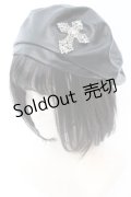 Jamieエーエヌケー / クロス合皮ベレー  ブラック O-25-08-25-013-LO-AC-IG-ZT500