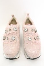画像1: Swankiss / EV lacy frill shoes スニーカー L ピンク O-25-08-25-014-CA-SH-IG-ZTK035 (1)