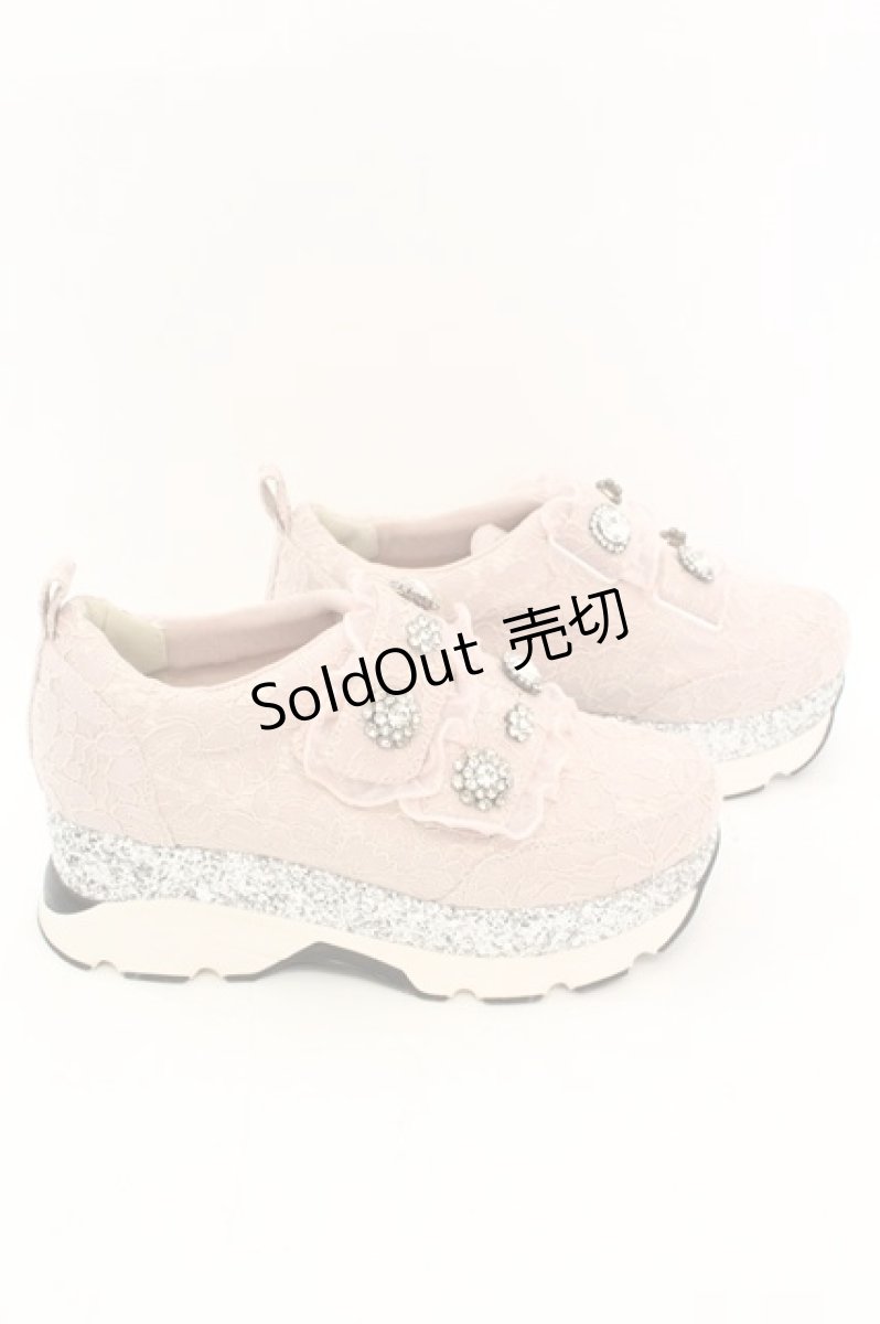 画像4: Swankiss / EV lacy frill shoes スニーカー L ピンク O-25-08-25-014-CA-SH-IG-ZTK035 (4)