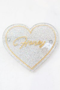 Honey Cinnamon / ハートバレッタ  ラメグリッター O-25-08-25-017-LO-AC-IG-ZT488-F005