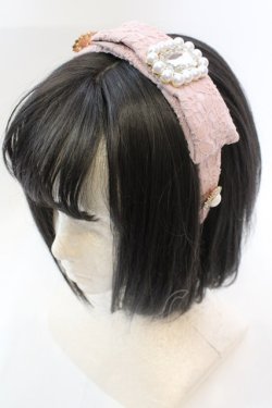 画像1: Swankiss / SX bijou lace カチューシャ  ピンク O-25-08-25-021-CA-AC-IG-OS