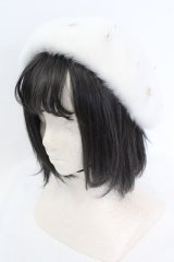 Swankiss / SX crystal snow berret  シロ O-25-08-25-023-CA-AC-IG-ZT500