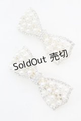 LOLITAその他 / リボンパールバレッタ  シルバー×パール O-25-08-25-024-LO-AC-IG-ZT487-F005