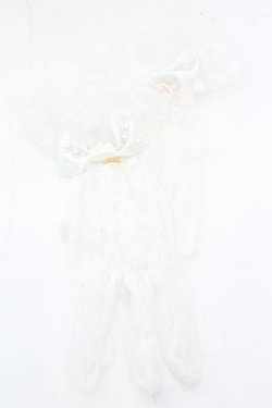画像1: Angelic Pretty / チュールフリルレース手袋  シロ O-25-08-25-029-AP-ZA-IG-OS
