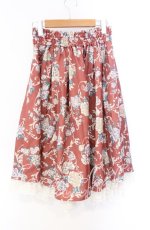 画像3: axes femme / タック入りミディスカート M オレンジ O-25-08-26-043-AX-SK-YM-ZT259 (3)
